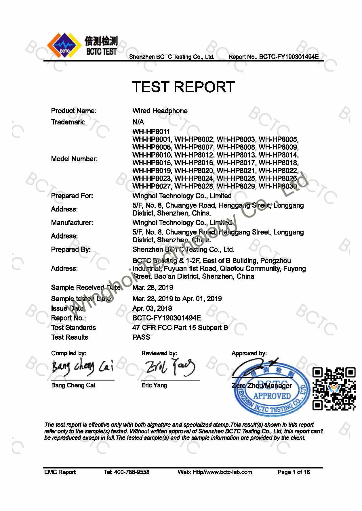 Winghoi Wired Headphones FCC Test Report BCTC-FY190301494E1.jpg